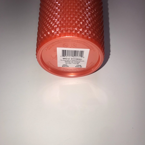 Starbucks 2022 Pearlized studded orange Tumbler - Picture 4 of 4